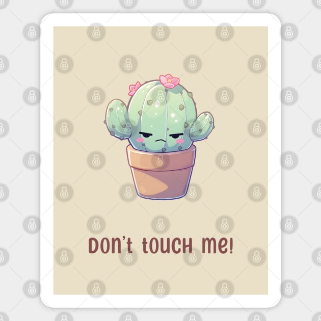 Kawaii Cactus Tantrum Magnet by snipcute